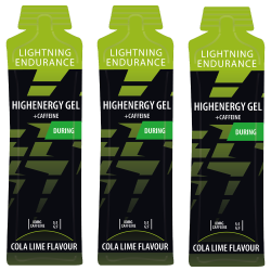 Lightning Endurance High Energy Gel - Double Espresso - 160 mg Caffeine - 24 x 60 ml