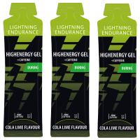 Lightning Endurance High Energy Gel - Double Espresso - 160 mg Caffeine - 24 x 60 ml