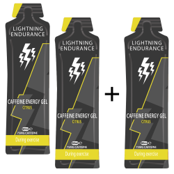 Lightning Endurance Caffeine Energy Gel - 60 ml - 9 + 1 free