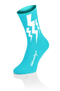 Lightning Socks Cyan