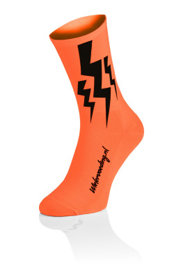 Lightning Socks Fluo Orange